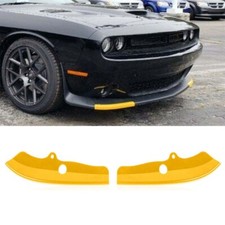 Front Bumper Lip Splitter Protector Cover Trim Yellow For Dodge Challenger 2015 Front Bumper Lip Splitter Protector Cover Trim Yellow For Dodge Challenger 2015