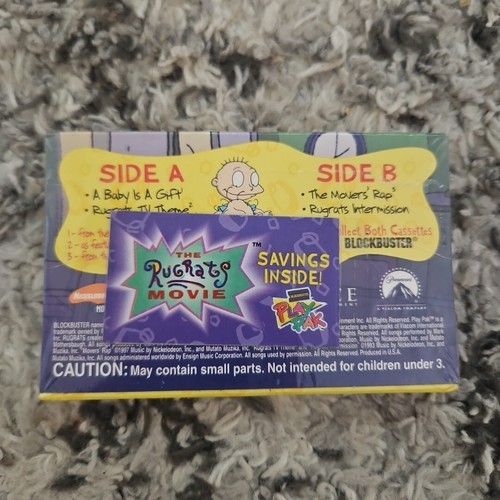 RUGRATS MOVIE A Baby Is A Gift Cassette Blockbuster Play Pak Vol 2 New Sealed - Picture 2 of 2