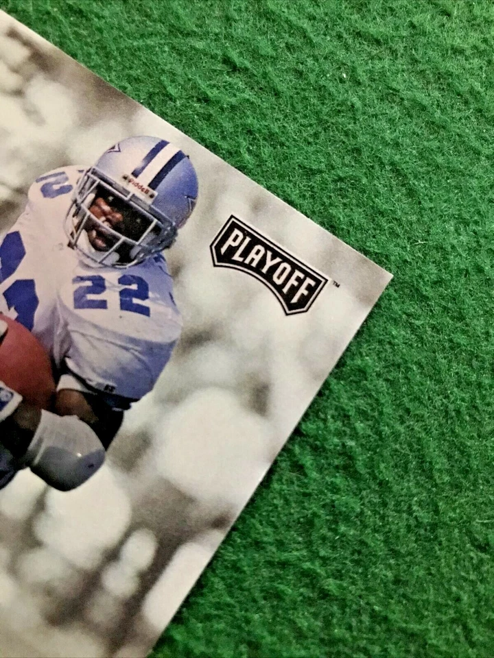 1993 Playoff #10 Emmitt Smith Dallas Cowboys Florida Gators NFL - Image 4 of 4