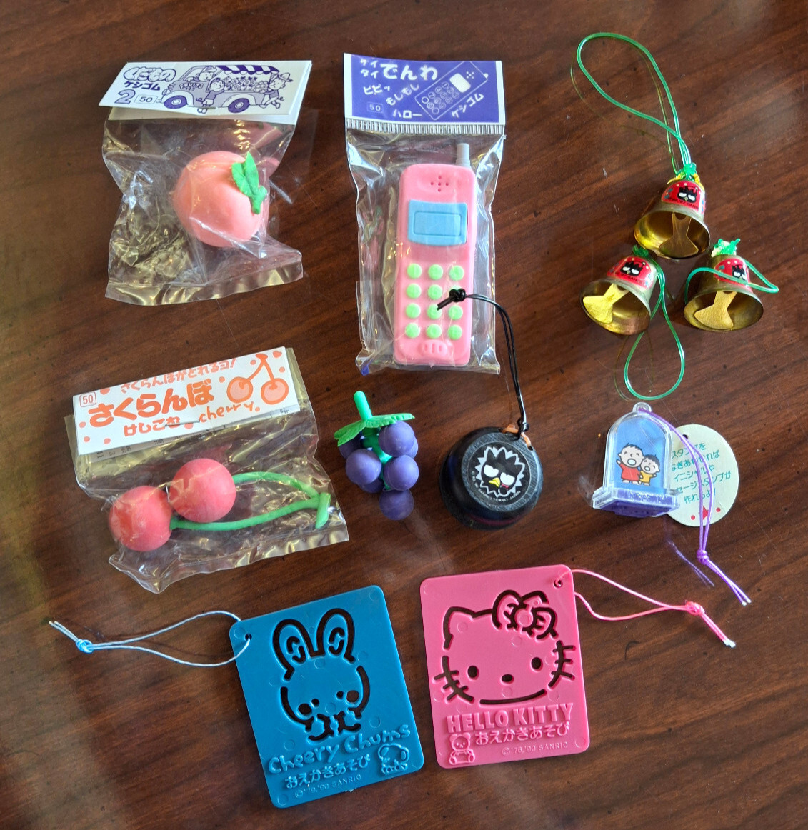 Cute collection of Mini Japanese Toys/Erasers from Sanrio Iwako Mercari