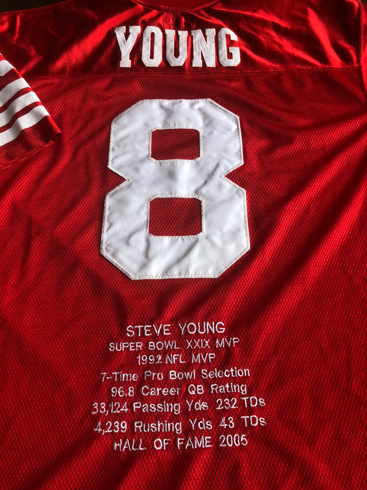 Steve Young San Francisco 49ers Mitchell & Ness 1994 Legacy Replica Jersey  - Scarlet Nfl - Dingeas