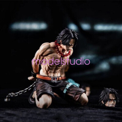 BT Studios One Piece Portgas D. Ace Resin Model In Stock kneeling position