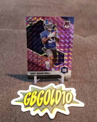2021 Panini Mosaic Purple Mosaic #377 Gary Brightwell RC - Giants Rookie # /49