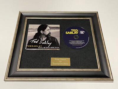   SIGNIERTE/AUTOGRAPHIERTE TED SABLAY/KILLERS YOU LL BE BACK HERE SOON GERAHMTE CD  