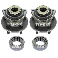 Front and Rear Wheel Bearings & Hubs Kit Timken For Mazda B3000 4WD 2-Wheel ABS