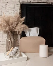 Tissue Box Cover/Holder (Rectangle) - Covers Rectangular Shaped Boxes