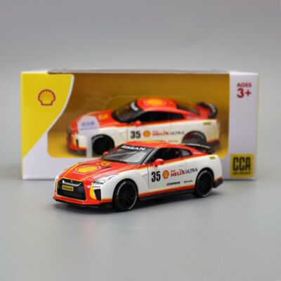 1:32 Nissan 2020 GT-R Racing Car Shell Metal Car Model Toy Pull Back Sound