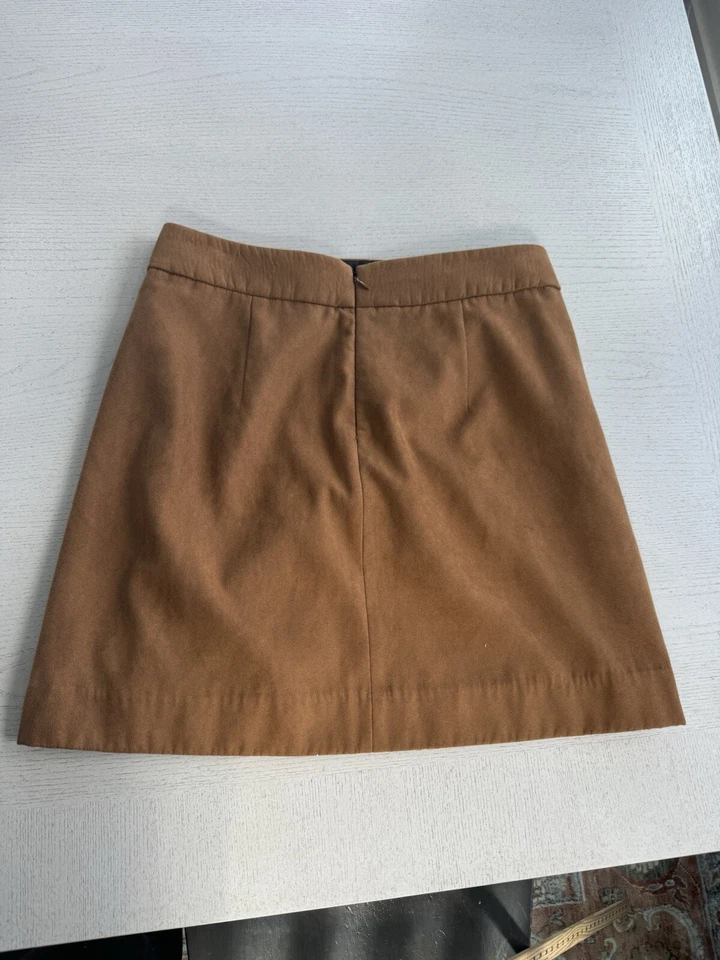 J. Minifalda Crew de gamuza sintética para mujer talla 10 nogal BC892J (K) Foto 4 de 4