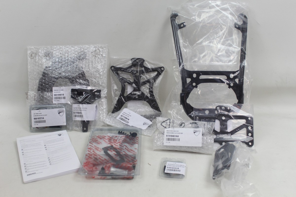 Ducati Scrambler 400 800 OEM Aluminum Rear License Plate Holder