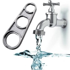 Faucet Aerator Wrench 6 in 1 Plumber Easy-grip Spout Removal Tool Zinc Alloy for