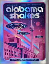2025 Alabama Shakes Poster – Mark 5 – AP FOIL Variant – Toronto ON – 18x24