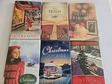 Melody Carlson Christmas Books Set of 6 HC Holiday Novels Joy Ride Blessing Bus
