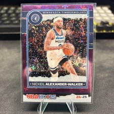 Nickeil Alexander Walker 2024-25 Panini Hoops #198 Purple Winter - Timberwolves