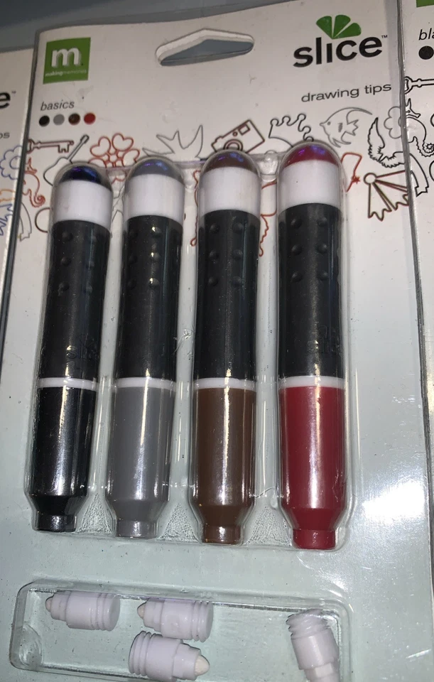 Making Memories SLICE 3 packs DrawingTips Brights ($45 msrp) FREE 1ST CLASS - Image 3 of 4