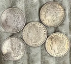 5 - Morgan Silver Dollars 1921 P (3) 1921 S (2) Great Selection  #209