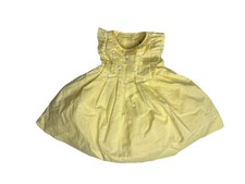 Janie And Jack Yellow Dress Baby Size 3-6 Months Ruffle Floral Bow With Bloomers
