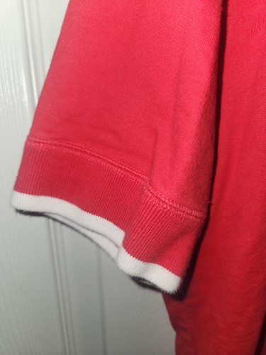 Vintage Nike Short Sleeve Hoodie Womens M Red Full Zip Better World Y2K - Picture 5 of 5