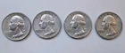 90% Silver Washington Quarters Average to Good Circulation  1963