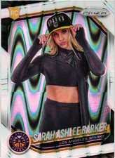 2025 Panini Prizm WNBA #142 Sarah Ashlee Barker White Seismic Prizms-RC-Var