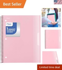 Spiral Notebook, 1 Subject, College Ruled Paper, Plastic Cover, 8-1/2" x 11",...