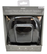 ATOMI Shower Head with Bluetooth Rechargeable Speaker - Black