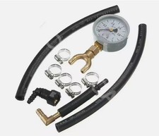 Car System Fuel Pressure Gauge Test Tool Analogue Gasoline MPa Hose Adapter Kit