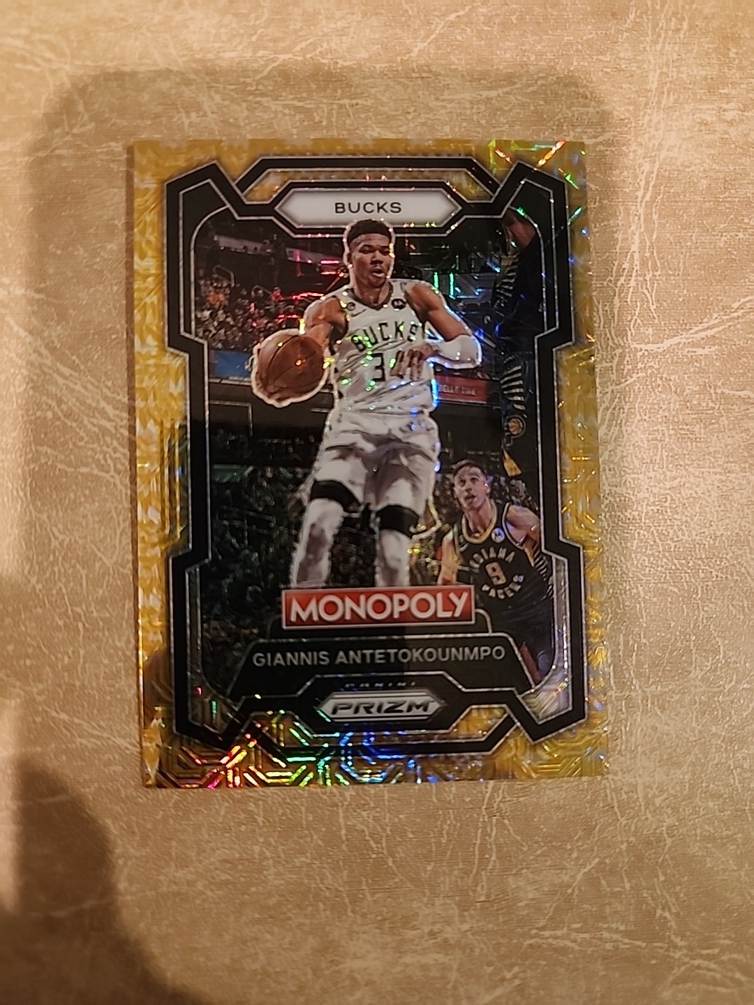 2023 Panini Prizm Monopoly Millionaire Gold Mojo /500 Giannis Antetokounmpo #49