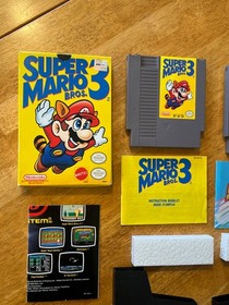 Super Mario Bros 2 *variant!& 3! NES nintendo cib! manuals & posters Authentic! 