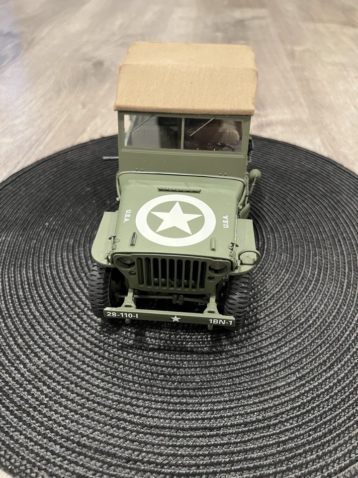 Jeep 1943 Segunda Guerra Mundial réplica modelo Danbury como nuevo MBI 1994 fundido a presión Foto 2 de 4