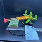 1989 Double Barreled Plunger Gun TMNT Vintage Ninja Turtles Complete Set
