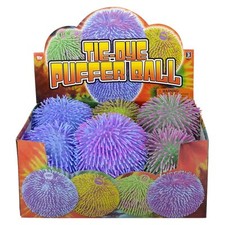 Rhode Island Novelty 9 Inch Two-Toned Puffer Balls, 6 Pieces Per Order