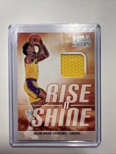 2023-24 Panini NBA Hoops - Rise N Shine Memorabilia Jalen Hood-Schifino #RS-JHS 