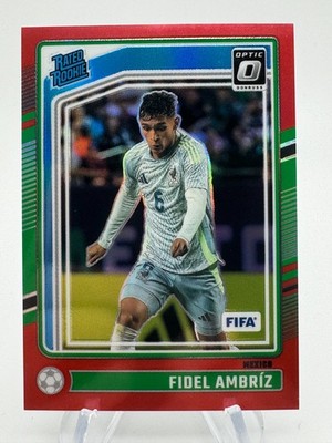 2024-25 Donruss Soccer FIDEL AMBRIZ Rated Rookie Red Prizm Optic /299 #199