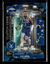 Damian Lillard 2025-26 Topps Chrome Basketball Blue 082/150 Clutch Gene [jm147