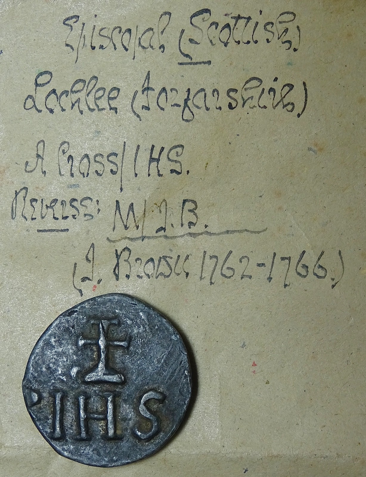 Scotland, Lochlee, Angus, (1762-66), Communion Token - Read!