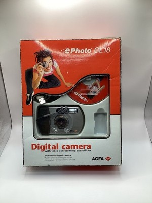Agfa EPhoto CL18 Digital Camera With Video Conferencing Complete Set Open Box