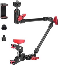 22" Magic Arm w Clamp Mount, Overhead Desk Phone Mount Stand, Adjustable Arti...