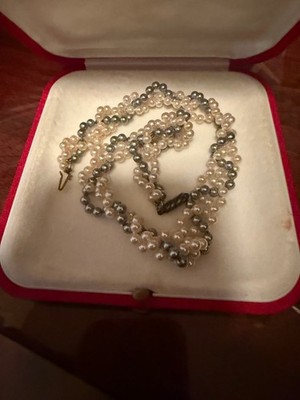 majorica pearl necklace choker 14.5 inches/15 including clasp