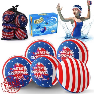 BebouToye 5 pack water bounce balls 4th July