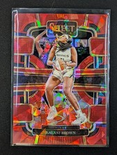 Kalani Brown 2024 Panini Select WNBA Red Cracked Ice Prizm Card #10 Dallas Wings