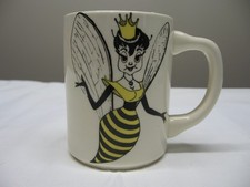 RARE Vintage Yellow Jacket Queen Bee Coffee M...