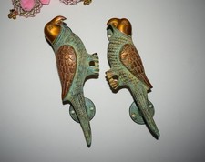 Unique Parrot Theme Front Door Handle Set Brass Macaw Design Door Pull Dec RD545