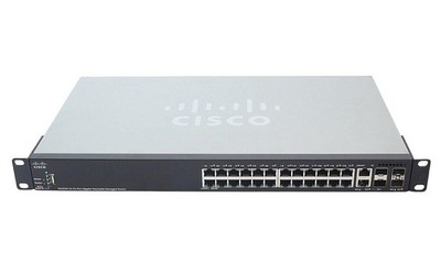 CISCO SG350X-24 24-Port Gigabit Stackable Managed PoE Switch - 4-Port SFP