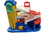 Vintage 1995 Fisher Price Little People Parking Garage Playset Ramp Elevator Car