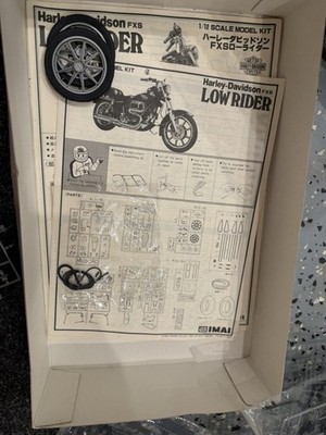 vintage Imai Harley Davidson FXS Low Rider 1/12th model kit 1982