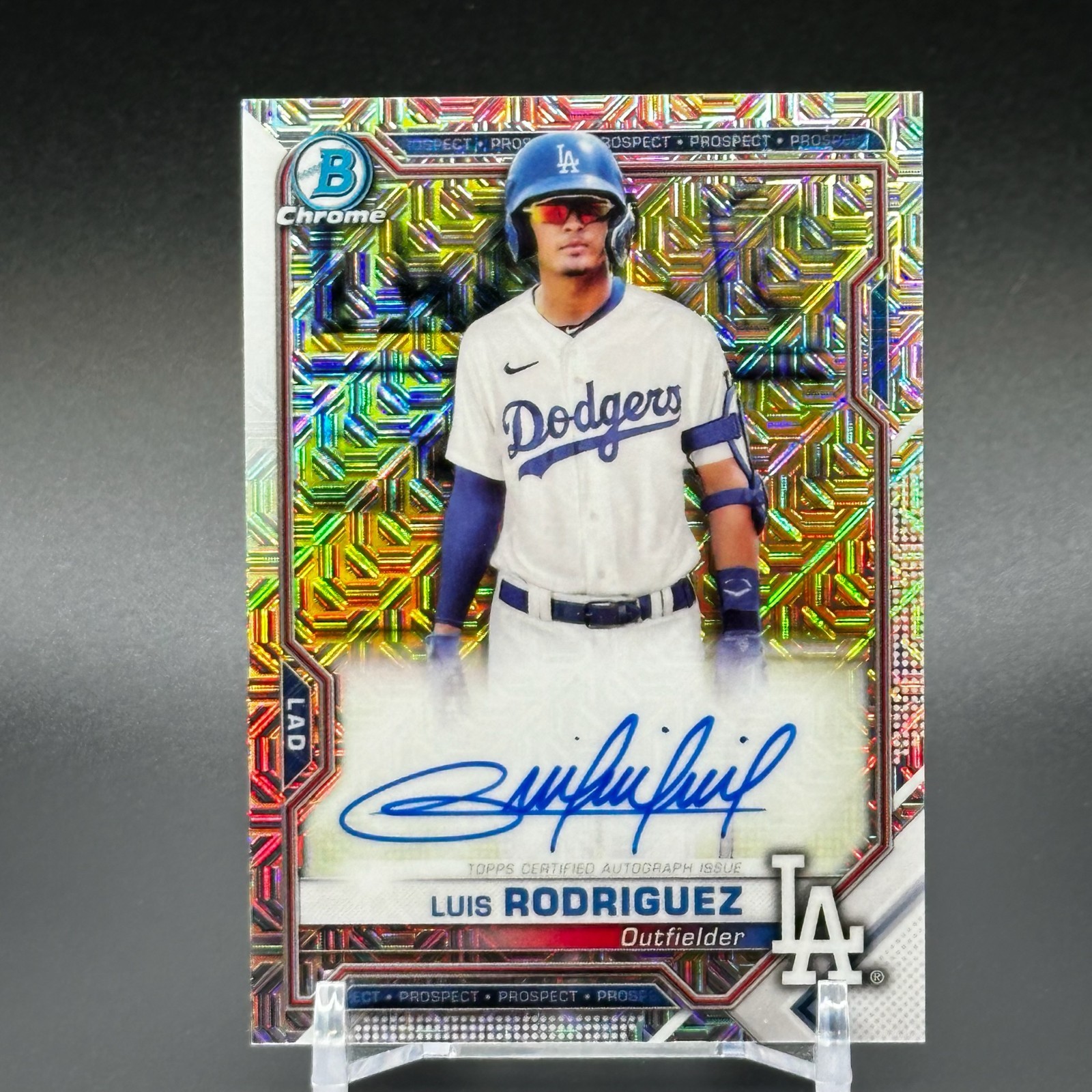 2021 Bowman Chrome Mega Box Chrome Mojo Auto Luis Rodriguez #BCMA-LR