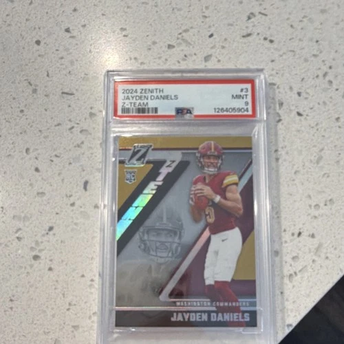 2024 Panini Zenith Z-Team Rookie #3 Jayden Daniels PSA 9 Commanders NFL