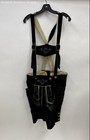 Unbranded Men's Black Lederhosen Shorts - Size See Measurements — photo 1