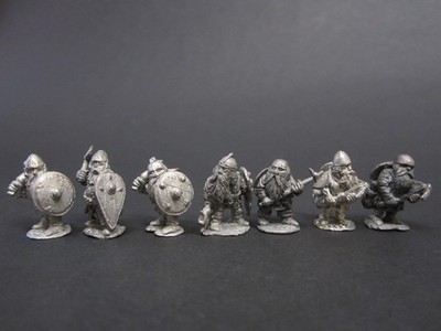Citadel Miniatures Dwarfs FTD, C07, C08 Metall Miniaturen x 7