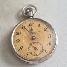Vintage metal gents R.L. Cozens & son Taunton pocket watch working 